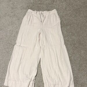 Z Supply Cream Elastic-Waist Pants